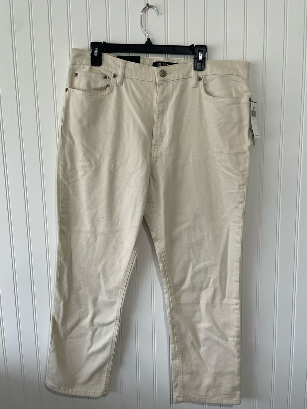 Talbots Cream Straight Leg Jeans